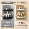 Kitchen rotating seasoning rack, no drilling required, wall-mounted seasoning storage rack, corner seasoning rack, soy sauce and vinegar bottle storage Specification image